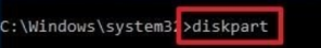 cmdからdiskpartにアクセスする