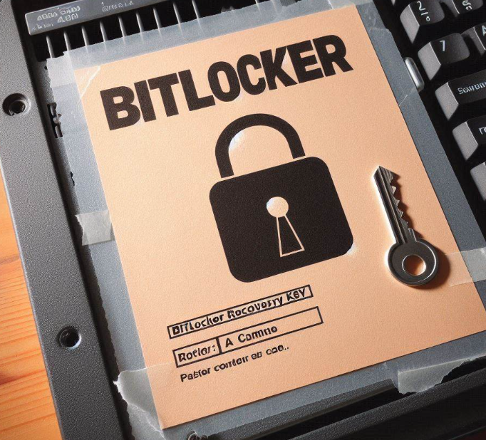 プリントアウトされたBitLocker回復キー