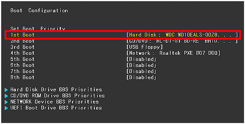 OSをssdに移行する