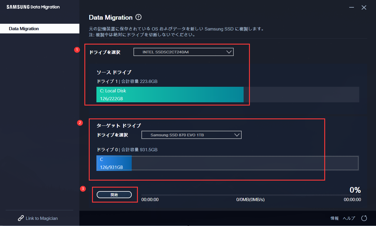 サムスンデータ移行プログラム